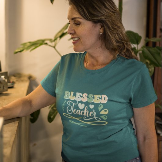 Gezegend Leraar Terug naar School Design T-shirt