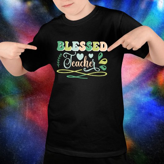 Gezegend Leraar Terug naar School Design T-shirt