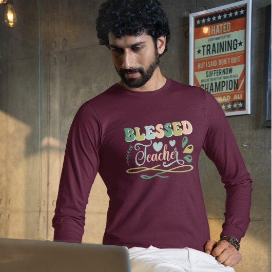 Gezegend Leraar Terug naar School Design T-shirt