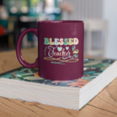 Gezegend Leraar Terug naar School Design Tweekleurige Koffiemok