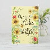 Gezegend Litha Kaart (Staand voorkant)
