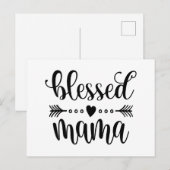 Gezegend Mama Moederdag Quote | BRIEFKAART (Voorkant / Achterkant)