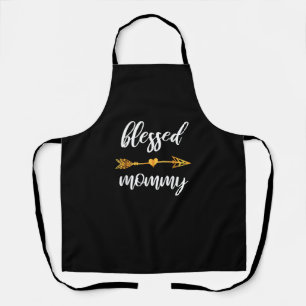 Gezegend Mama Shirt Moeder Vrouwen Familie Matchin Schort