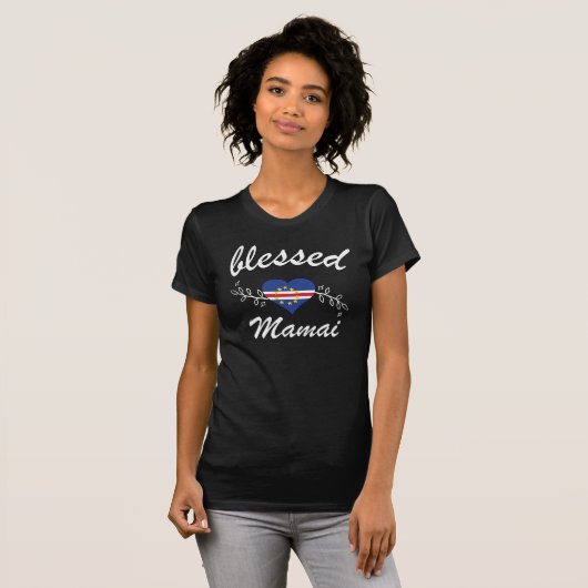 Gezegend Mamai CV Hart T-shirt (Voorkant volledig)