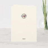 Gezegend Maria "Mooie Dame gekleed in blauw" Gedic Kaart (Achterkant)