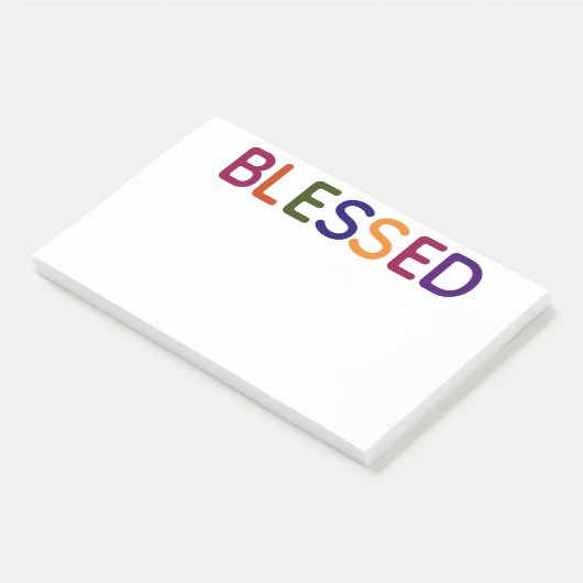 Gezegend Meerkleurig 10 x 6 Post-it® Notes (Schuin)