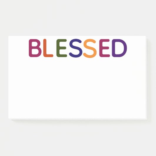 Gezegend Meerkleurig 10 x 6 Post-it® Notes (Voorkant)