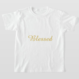 Gezegend Meisjes Wit T-shirt