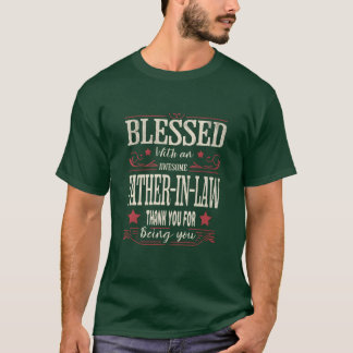 Gezegend met een Geweldige vaderlijke gave T-shirt