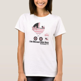 Gezegend met kind* Vrouwen Zwangerschap T-shirt