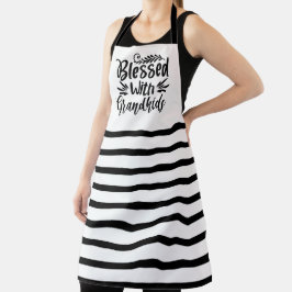 Gezegend met kleinkinderen schort