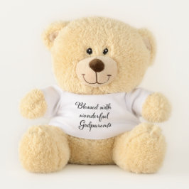Gezegend met prachtige peetouders Teddy Bear Knuffelbeer