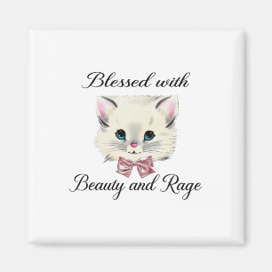 Gezegend met schoonheid en woede Schattige mooi ka Magneet