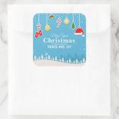Gezegend met Vrede & Vreugde Kerstmis | Sticker Se (Tas)