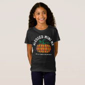 GEZEGEND MINI ME Plaid Pumpkin Thanksgiving Herfst T-shirt (Voorkant volledig)