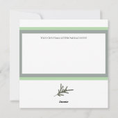 Gezegend Modern 5 Foto Groene Pine Branch Kerstmis Feestdagenkaart (Achterkant)