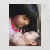 Gezegend Moderne minimalistische fotovakantie Briefkaart (Voorkant)