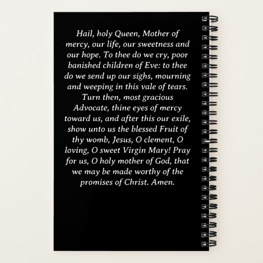 Gezegend Moeder Gebed Dagboek Spiral Notitieboek (Achterkant)