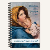 Gezegend Moeder Katholiek Gebedsjournaal Notitieboek (Voorkant)