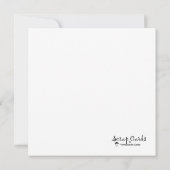 Gezegend niet gestrest plat Wenskaart (Achterkant)