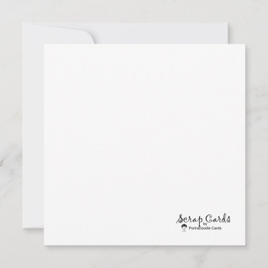 Gezegend niet gestrest plat Wenskaart (Achterkant)