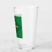 Gezegend Nieuwjaar Groen en Wit Kruis Christelijk Glas (Links)