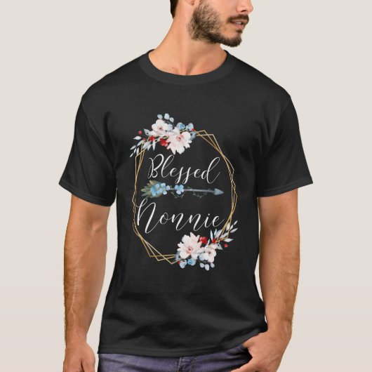 Gezegend Nonnie Oma Gift T-shirt (Voorkant)