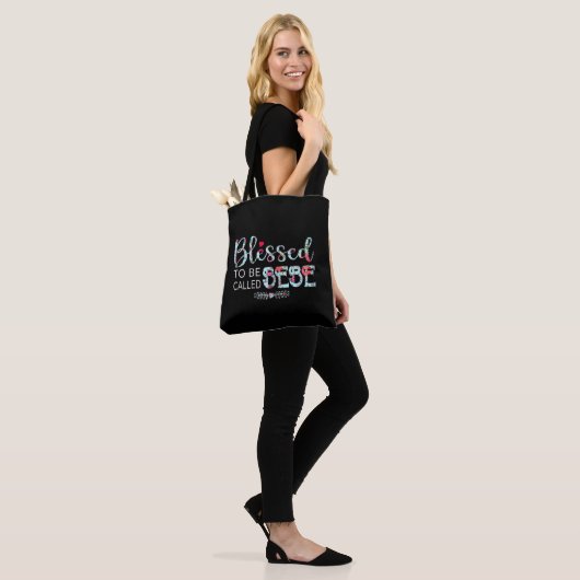 Gezegend om Bebe genoemd te worden Tote Bag (Op model)