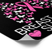 Gezegend om borstkanker overlevingsroze te noemen  poster (Hoek)