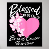 Gezegend om borstkanker overlevingsroze te noemen  poster (Voorkant)