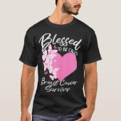 Gezegend om borstkanker overlevingsroze te noemen  t-shirt (Voorkant)
