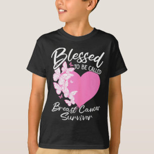 Gezegend om borstkanker overlevingsroze te noemen t-shirt