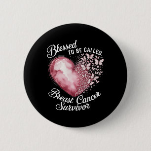 Gezegend om borstkanker te noemen Awaren Ronde Button 5,7 Cm