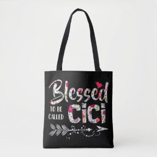 Gezegend om Cici Kleurrijk Voor Oma te worden geno Tote Bag