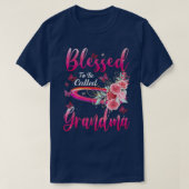 Gezegend om de oma Butterfly-bloem te worden genoe T-shirt (Design voorkant)
