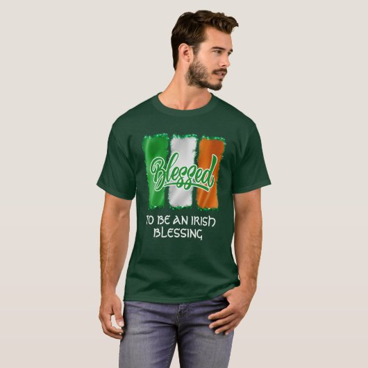 GEZEGEND OM EEN IERSE ZEGEN TE ZIJN St Patrick's D T-shirt (Voorkant volledig)