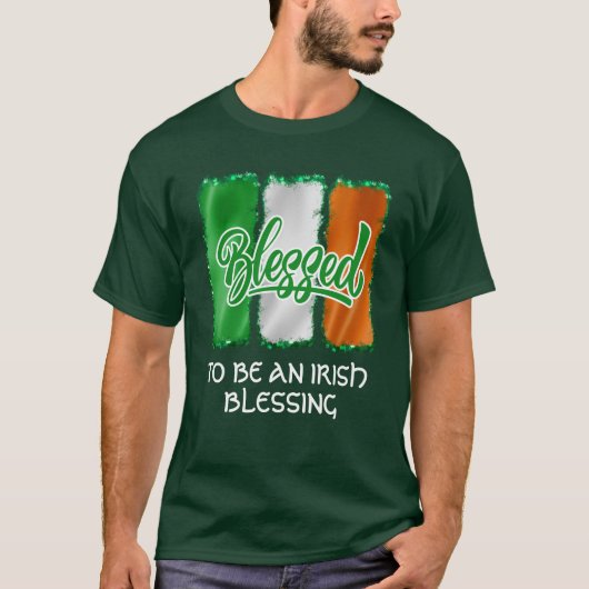 GEZEGEND OM EEN IERSE ZEGEN TE ZIJN St Patrick's D T-shirt (Voorkant)