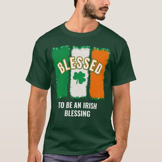 GEZEGEND OM EEN IERSE ZEGEN TE ZIJN St Patrick's D T-shirt (Voorkant)