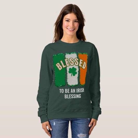 GEZEGEND OM EEN IERSE ZEGEN TE ZIJN St Patrick's D Trui (Voorkant volledig)