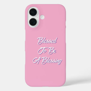 Gezegend om een roze zegening te zijn iPhone 16 hoesje