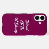 Gezegend om een wijn te zijn Case-Mate iPhone case (Achterkant (horizontaal))