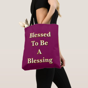 Gezegend om een wijn te zijn tote bag
