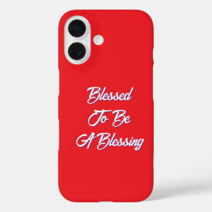 Gezegend om een zegenend rood te zijn iPhone 16 hoesje