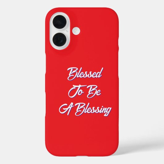 Gezegend om een zegenend rood te zijn Case-Mate iPhone case (Achterkant)