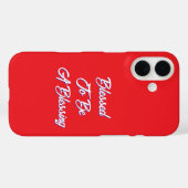 Gezegend om een zegenend rood te zijn Case-Mate iPhone case (Achterkant (horizontaal))