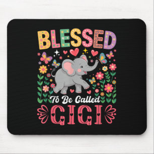 Gezegend om Gigi Moederdag Elephant Flo te worden Muismat