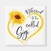 Gezegend om gigi Sunflower Gifts te worden genoemd Magneet (Voorkant)