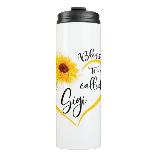 Gezegend om gigi Sunflower Gifts te worden genoemd Thermosbeker (Voorkant)