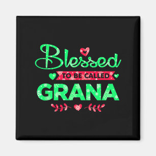 Gezegend om Grana Grappige Oma Kerstmis te worden Magneet