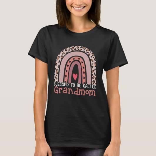 Gezegend om grootmoe Rainbow Leopard Moth genoemd  T-shirt (Voorkant)